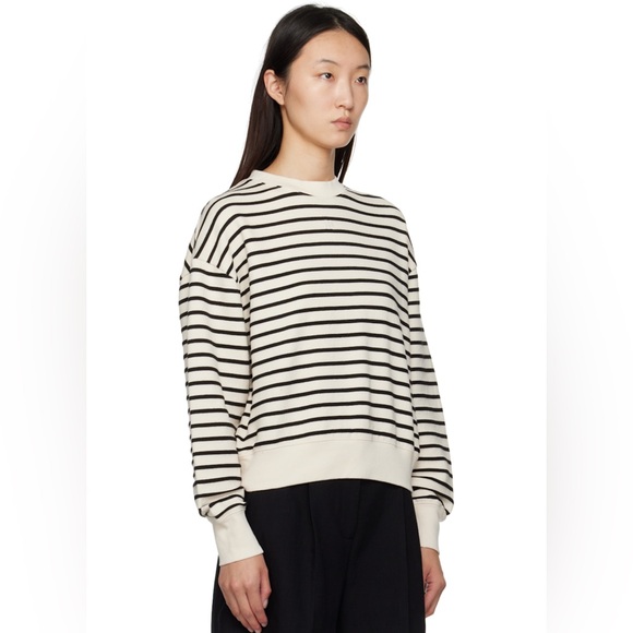 ANINE BING Dean Sweatshirt In Stripe Print - Picture 14 of 15